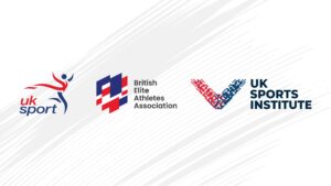 Logos for UK Sport, the UK Sports Institute and the British Elite Athletes Association